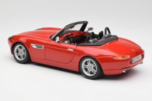 BMW Z8 E52 Roșu Metalic Bburago 1:18 18-12032 Metal - imaginea 7 din 8
