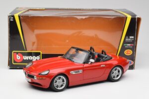 BMW Z8 E52 Roșu Metalic Bburago 1:18 18-12032 Metal - imaginea 8 din 8