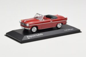 Borgward Isabella Cabriolet Roșu Minichamps 1:43 400096060 Metal - imaginea 2 din 4