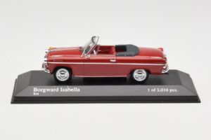 Borgward Isabella Cabriolet Roșu Minichamps 1:43 400096060 Metal