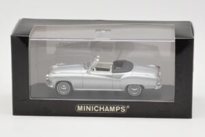 Borgward Isabella Cabriolet Argintiu Minichamps 1:43 400096030 Metal - imaginea 4 din 4