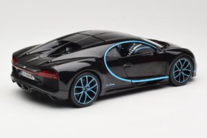 Bugatti Chiron Negru & Albastru Bburago 1:18 18-11040BK Metal - imaginea 3 din 8