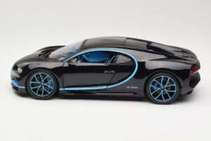 Bugatti Chiron Negru & Albastru Bburago 1:18 18-11040BK Metal - imaginea 4 din 8