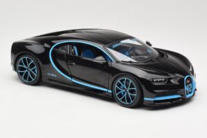 Bugatti Chiron Negru & Albastru Bburago 1:18 18-11040BK Metal - imaginea 6 din 8