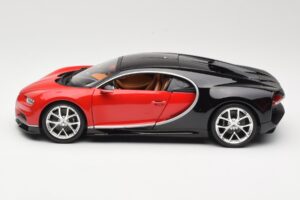 Bugatti Chiron Negru & Roșu Bburago 1:18 18-11040 Metal - imaginea 4 din 8