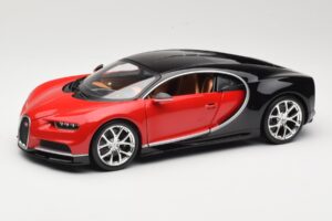 Bugatti Chiron Negru & Roșu Bburago 1:18 18-11040 Metal