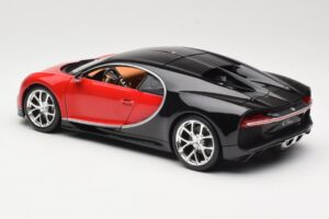 Bugatti Chiron Negru & Roșu Bburago 1:18 18-11040 Metal - imaginea 7 din 8