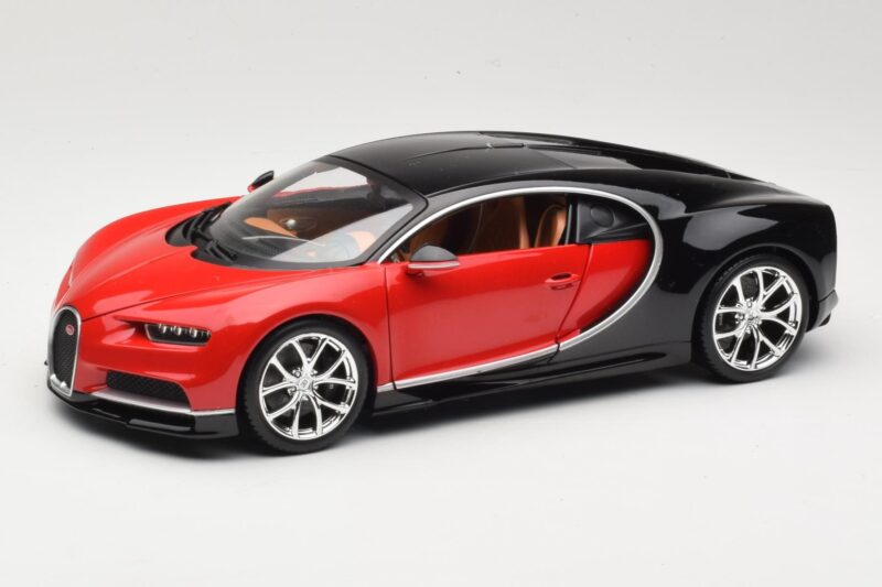 Bugatti Chiron Negru & Roșu Bburago 1:18 18-11040 Metal