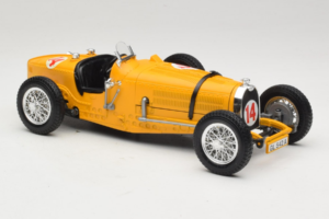 Bugatti Type 59 #14 Grand Prix Portocaliu Bburago 1:18 3012 Metal - imaginea 4 din 6