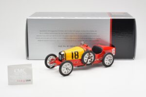 Bugatti T35 National Colors Spain CMC 1:18 M-100-B-016 Metal - imaginea 6 din 6