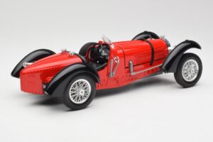 Bugatti Type 55 Roșu Bburago 1:18 3009 Metal - imaginea 2 din 6