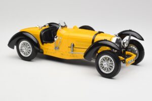 Bugatti Type 59 Galben Bburago 1:18 3005 Metal - imaginea 6 din 8