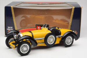 Bugatti Type 59 Galben Bburago 1:18 3005 Metal - imaginea 8 din 8