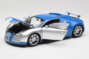 Bugatti Veyron Edition Centenaire Chrome Blue Minichamps 1:18 100110850-O Metal - imaginea 2 din 7
