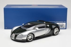 Bugatti Veyron Edition Centenaire Chrome Green Minichamps 1:18 100110852 Metal - imaginea 8 din 8