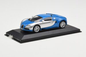Bugatti Veyron Centenaire Albastru Metalic Argintiu Minichamps 1:43 400110850 Metal - imaginea 2 din 4