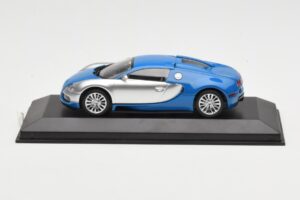 Bugatti Veyron Centenaire Albastru Metalic Argintiu Minichamps 1:43 400110850 Metal
