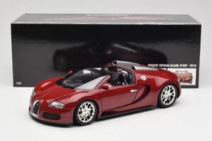 Bugatti Veyron Grand Sport Roșu Minichamps 1:18 100110832 Metal - imaginea 9 din 9