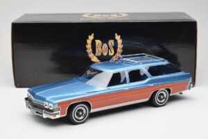 Buick Estate Wagon Light Blue Metallic BoS Models 1:18 BOS417 Rășină - imaginea 6 din 6