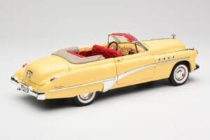 Buick Roadmaster Chrome Yellow Motormax 1:18 23124646-M17 Metal - imaginea 3 din 8
