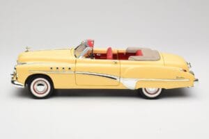Buick Roadmaster Chrome Yellow Motormax 1:18 23124646-M17 Metal - imaginea 4 din 8