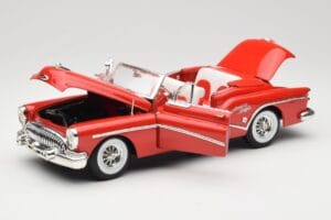 Buick Skylark Cabriolet Roșu Motormax 1:18 73129 Metal - imaginea 2 din 8