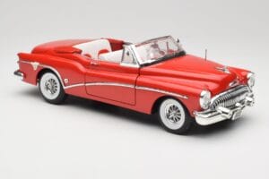 Buick Skylark Roșu Motormax 1:18 411393-M1 Metal - imaginea 6 din 8