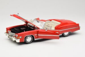Cadillac Eldorado Cabriolet Roșu Anson 1:18 30387 Metal - imaginea 2 din 8