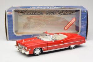 Cadillac Eldorado Cabriolet Roșu Anson 1:18 30387 Metal - imaginea 8 din 8