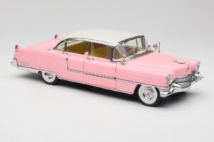 Cadillac Fleetwood Elvis Presley Roz MRC 1:18 LIC1000 Metal - imaginea 6 din 8