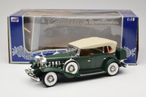 Cadillac Sport Phaeton Verde Anson 1:18 30383 Metal - imaginea 9 din 9