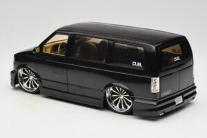Chevrolet Astro Van Tuned Negru Jada 1:18 63122 Metal - imaginea 7 din 8