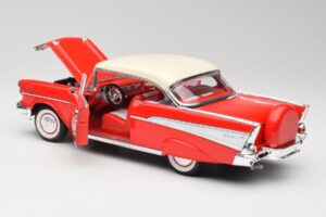 Chevrolet Bel Air Matador Roșu & India Fildeș Road Legends 1:18 92109 Metal - imaginea 5 din 8