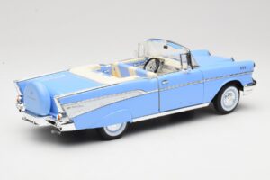 Chevrolet Bel Air Cabriolet Albastru Road Signature 1:18 55/1/0863 Metal - imaginea 3 din 8