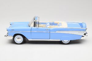 Chevrolet Bel Air Cabriolet Albastru Road Signature 1:18 55/1/0863 Metal - imaginea 4 din 8