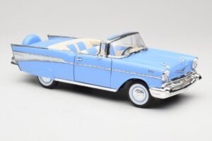 Chevrolet Bel Air Cabriolet Albastru Road Signature 1:18 55/1/0863 Metal - imaginea 6 din 8