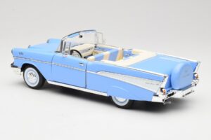 Chevrolet Bel Air Cabriolet Albastru Road Signature 1:18 55/1/0863 Metal - imaginea 7 din 8