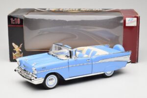 Chevrolet Bel Air Cabriolet Albastru Road Signature 1:18 55/1/0863 Metal - imaginea 8 din 8