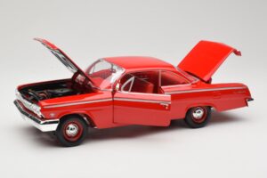 Chevrolet Bel Air Roșu Maisto 1:18 31641 Metal - imaginea 2 din 8