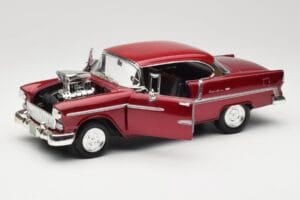 Chevrolet Bel Air Roșu Motormax 1:18 73100TC-M1 Metal - imaginea 2 din 8