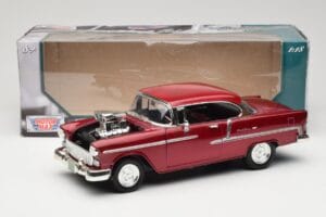 Chevrolet Bel Air Roșu Motormax 1:18 73100TC-M1 Metal - imaginea 8 din 8