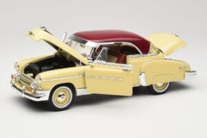 Chevrolet Bel Air Galben & Roșu Motormax 1:18 73111 Metal - imaginea 2 din 8