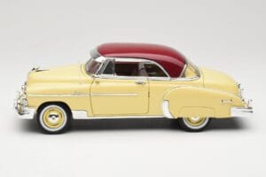 Chevrolet Bel Air Galben & Roșu Motormax 1:18 73111 Metal - imaginea 4 din 8
