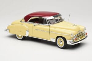 Chevrolet Bel Air Galben & Roșu Motormax 1:18 73111 Metal - imaginea 6 din 8