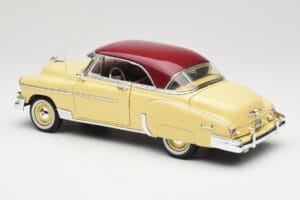 Chevrolet Bel Air Galben & Roșu Motormax 1:18 73111 Metal - imaginea 7 din 8