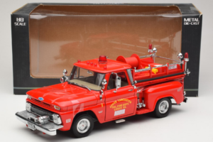 Chevrolet C-20 Fire Truck Sun Star 1:18 1383 Metal - imaginea 6 din 6