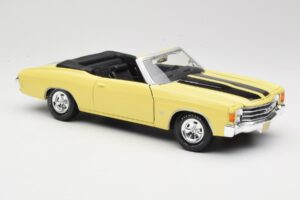 Chevrolet Chevelle SS 454 Galben Maisto 1:18 531890 Metal - imaginea 6 din 8