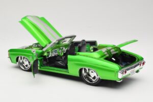 Chevrolet Chevelle SS Cabriolet Verde Maisto 1:18 31099 Metal - imaginea 5 din 8