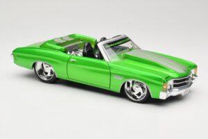 Chevrolet Chevelle SS Cabriolet Verde Maisto 1:18 31099 Metal - imaginea 6 din 8