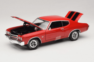 Chevrolet Chevelle SS Roșu Jack Reacher Auto World 1:18 AWSS109/06 Metal - imaginea 2 din 8